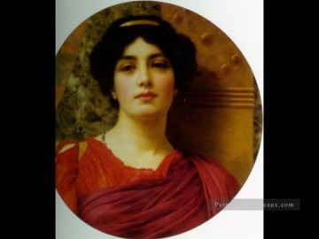  dame tableau - Contemplation 1903 néoclassique dame John William Godward